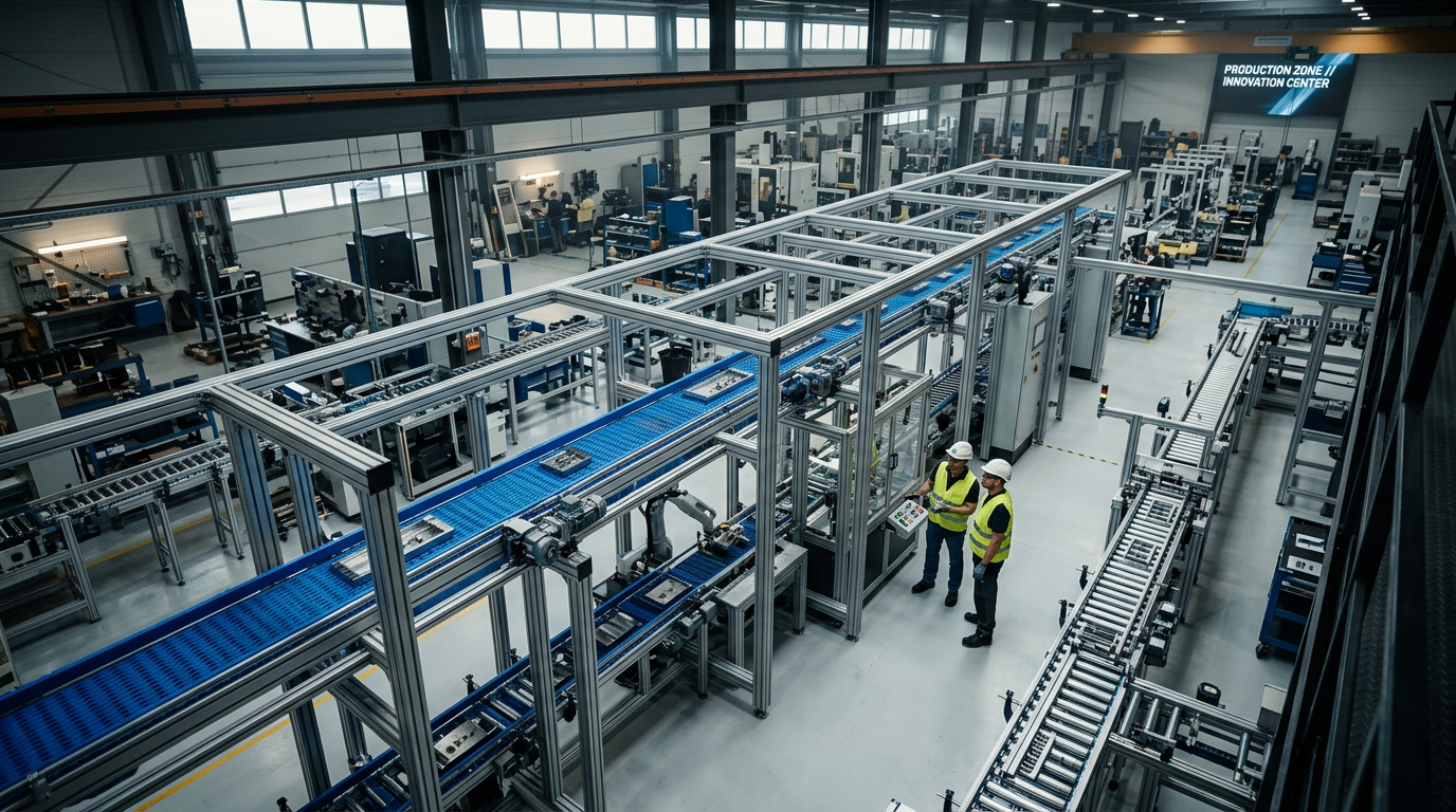 Optimizing Line Balancing with Modular Aluminium Profile Conveyor Frames