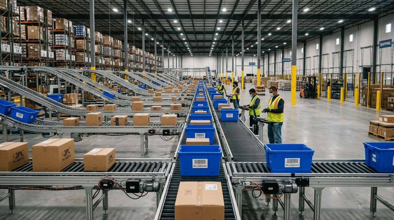 Optimizing Case and Tote Conveyors for High-Throughput 3PL Warehouses