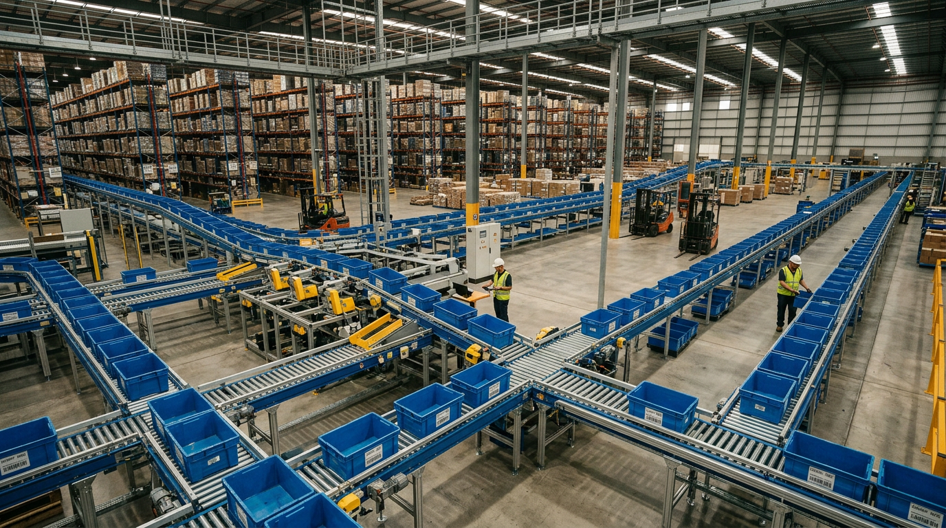 Designing Scalable Case and Tote Conveyors for 3PL Warehouses
