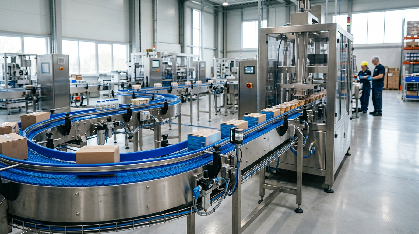 Line Balancing and OEE Improvement in Conveyor-Based Material Flow