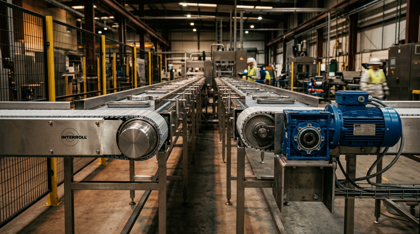 Drum Motor vs Gearmotor: Engineering Selection for Belt Drives