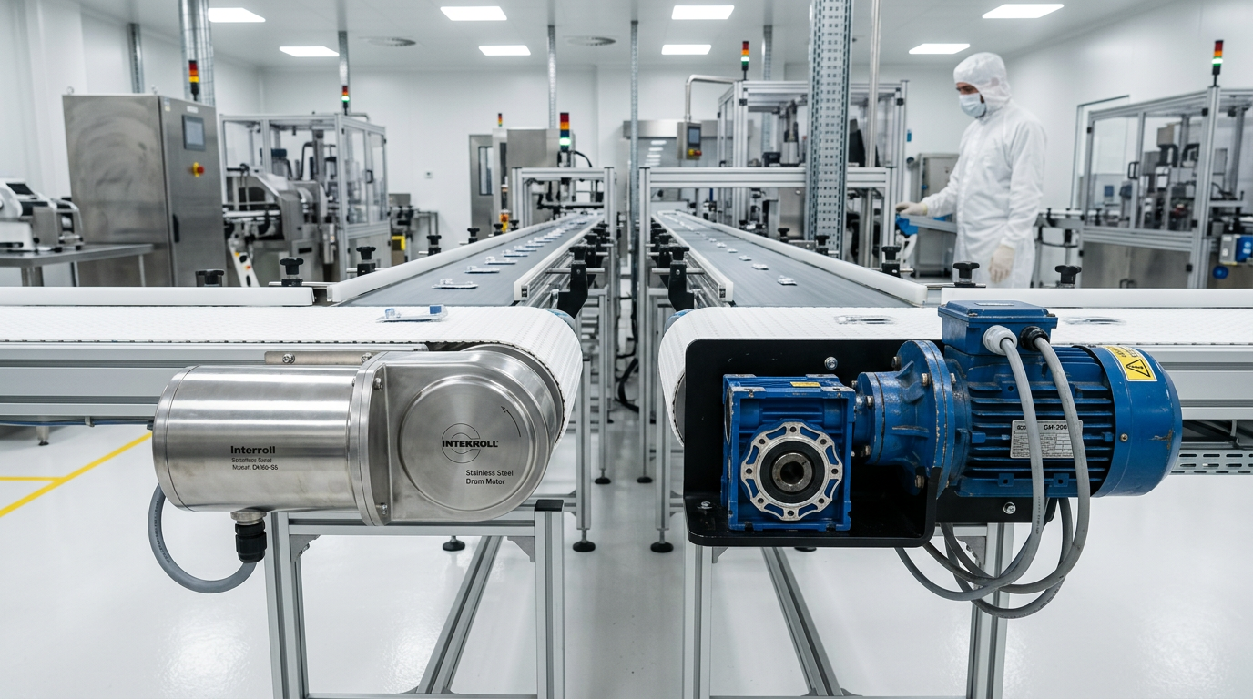 Drum Motor vs Gearmotor Selection for Belt Conveyor Drives