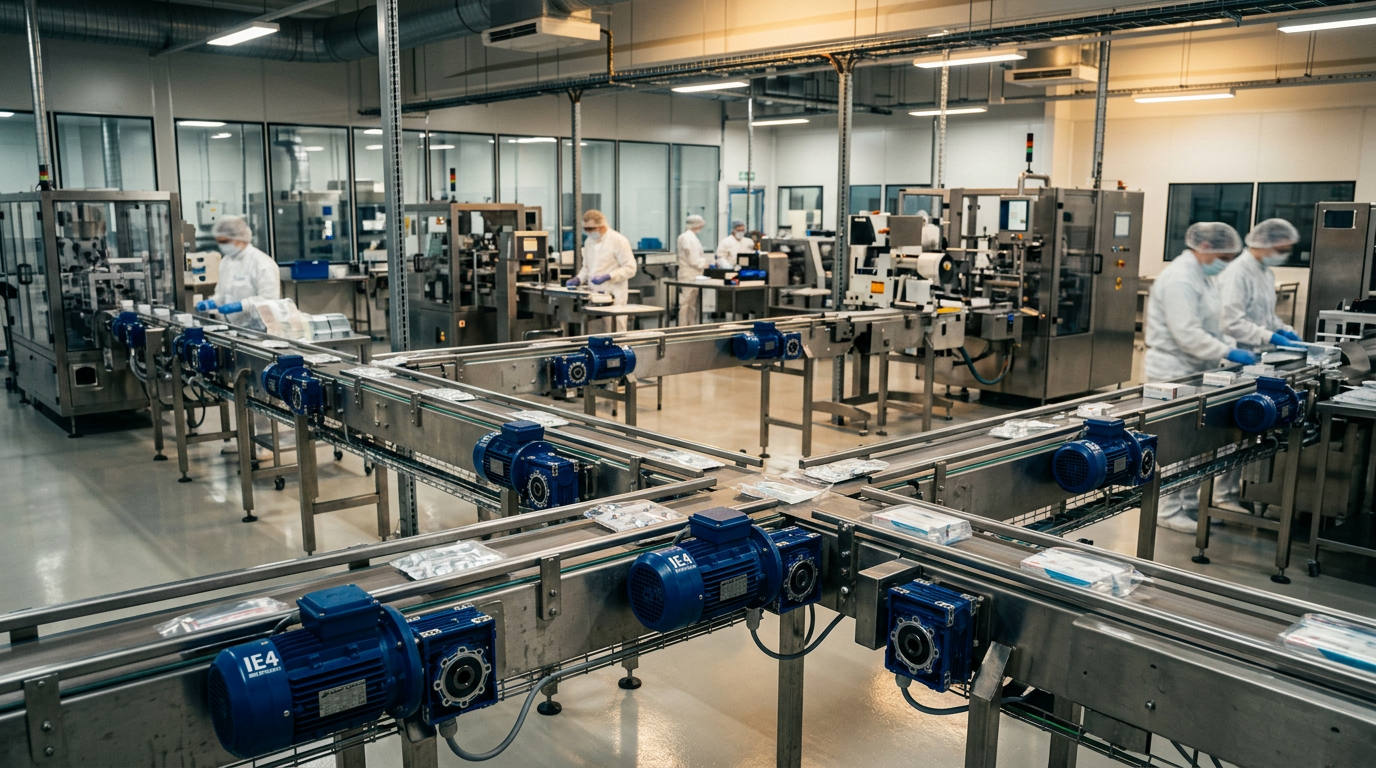 Maximum Efficiency: Implementing IE3 and IE4 Motors on Conveyor Drives