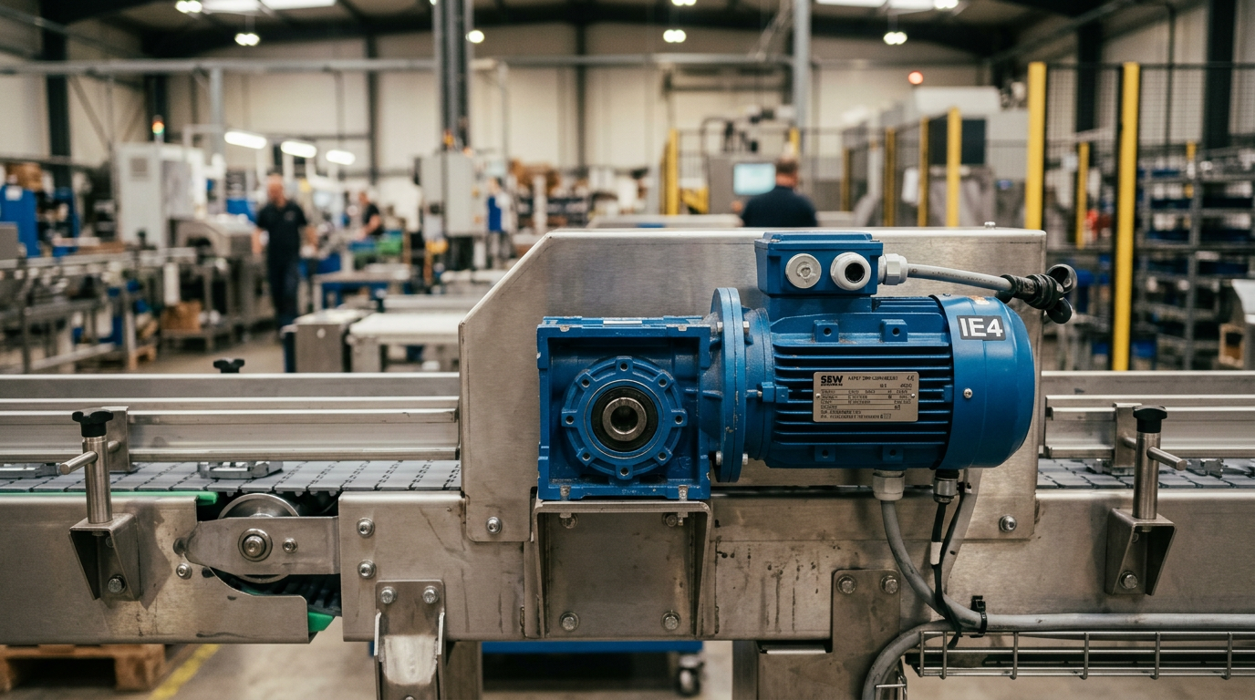 Maximizing Efficiency: A Guide to IE3 and IE4 Motors on Conveyor Drives