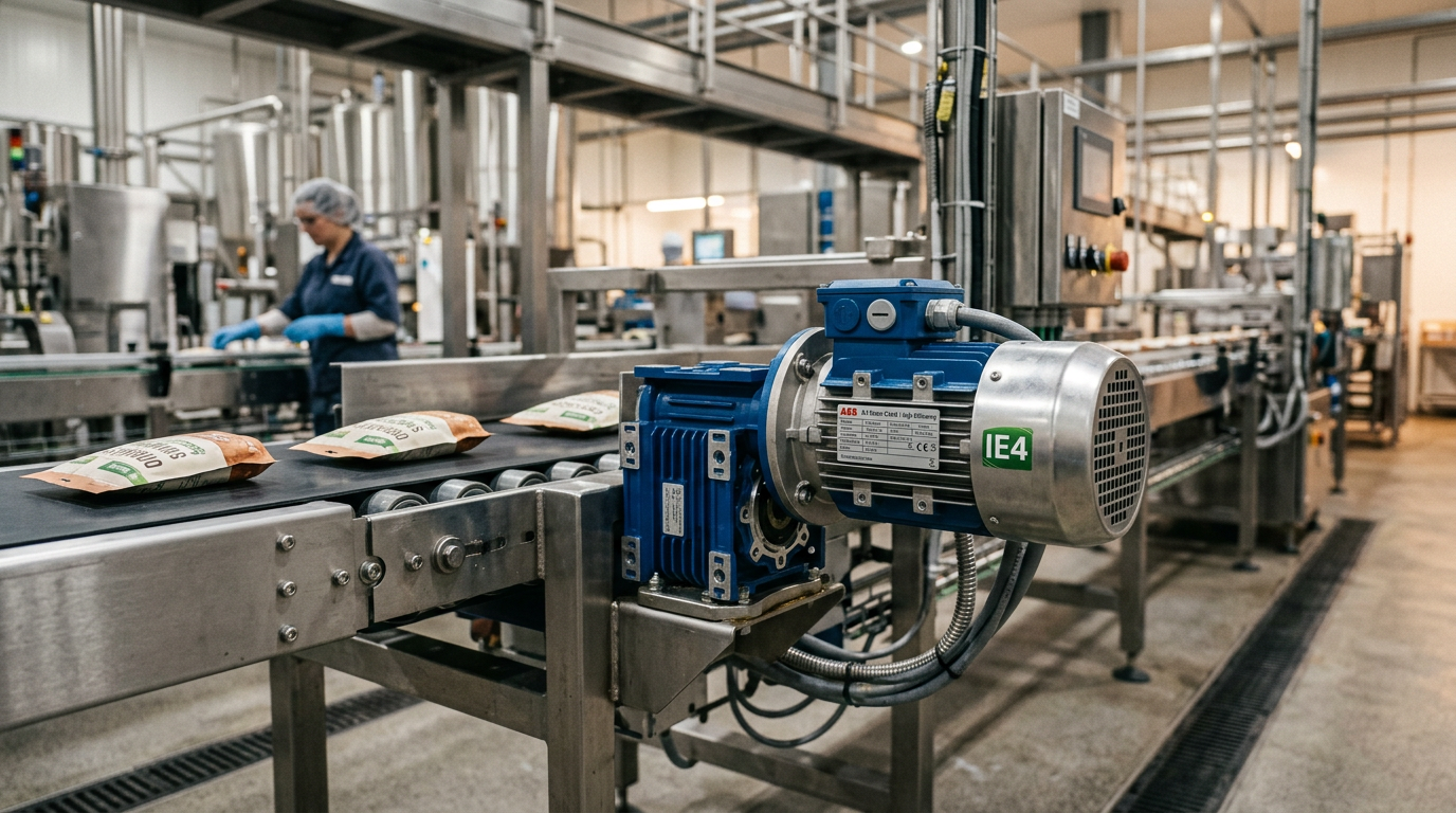Efficiency in Motion: Sizing IE3 and IE4 Motors for Conveyor Drives