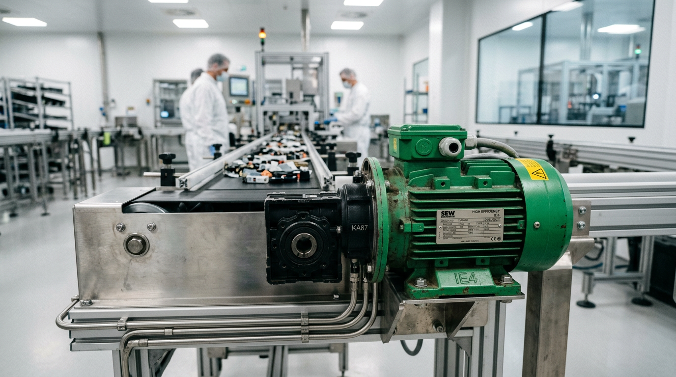Optimizing Logistics with Energy-Efficient IE3 and IE4 Motors on Conveyor Drives