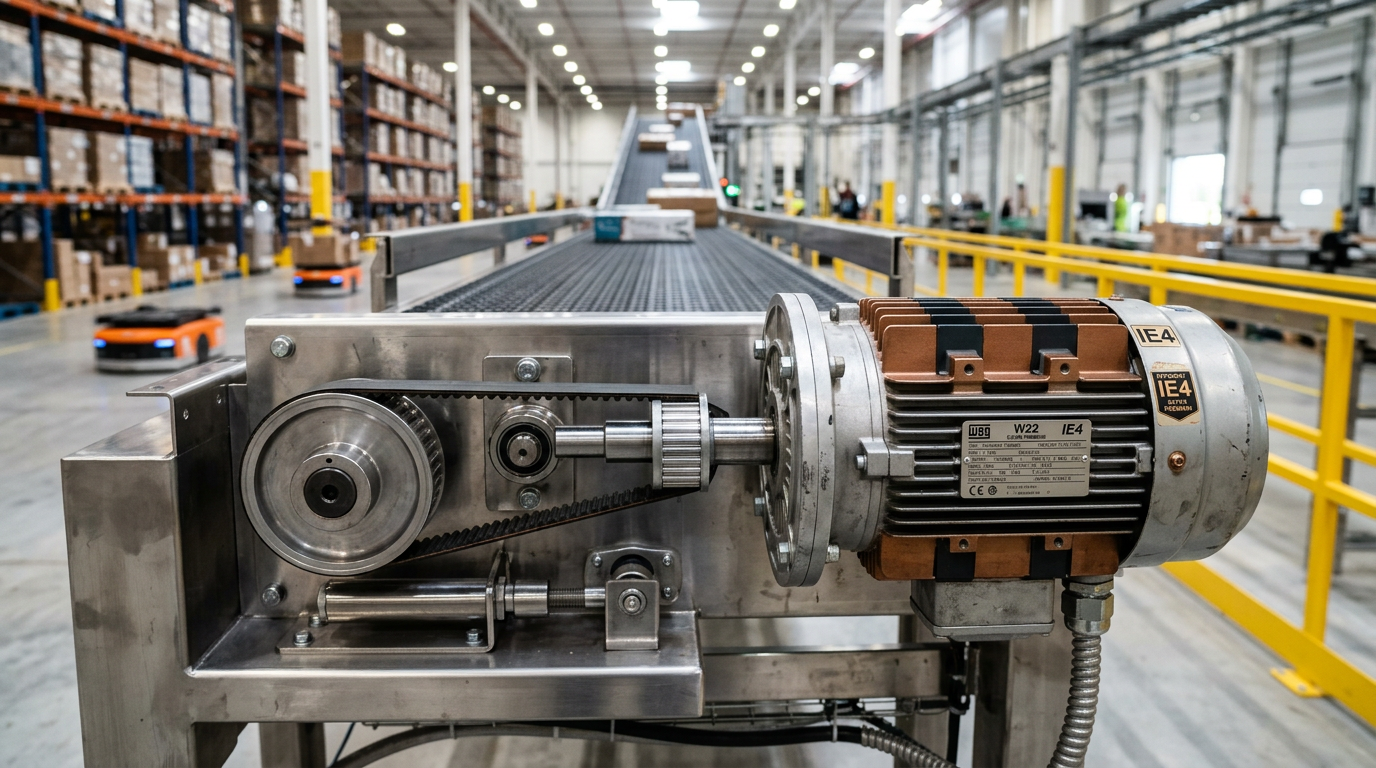 Maximizing Performance: Energy-Efficient IE3 and IE4 Motors on Conveyor Drives