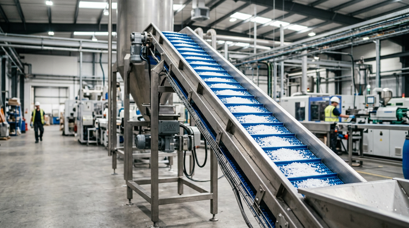 Incline Conveyors with Cleated Belts for Bulk Goods: Engineering Guide