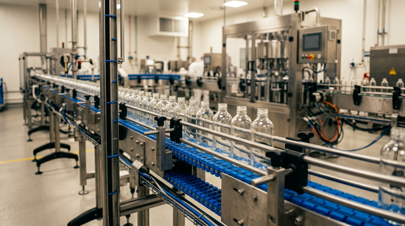 Engineering Modular Bottle Handling Conveyors for Filling Lines
