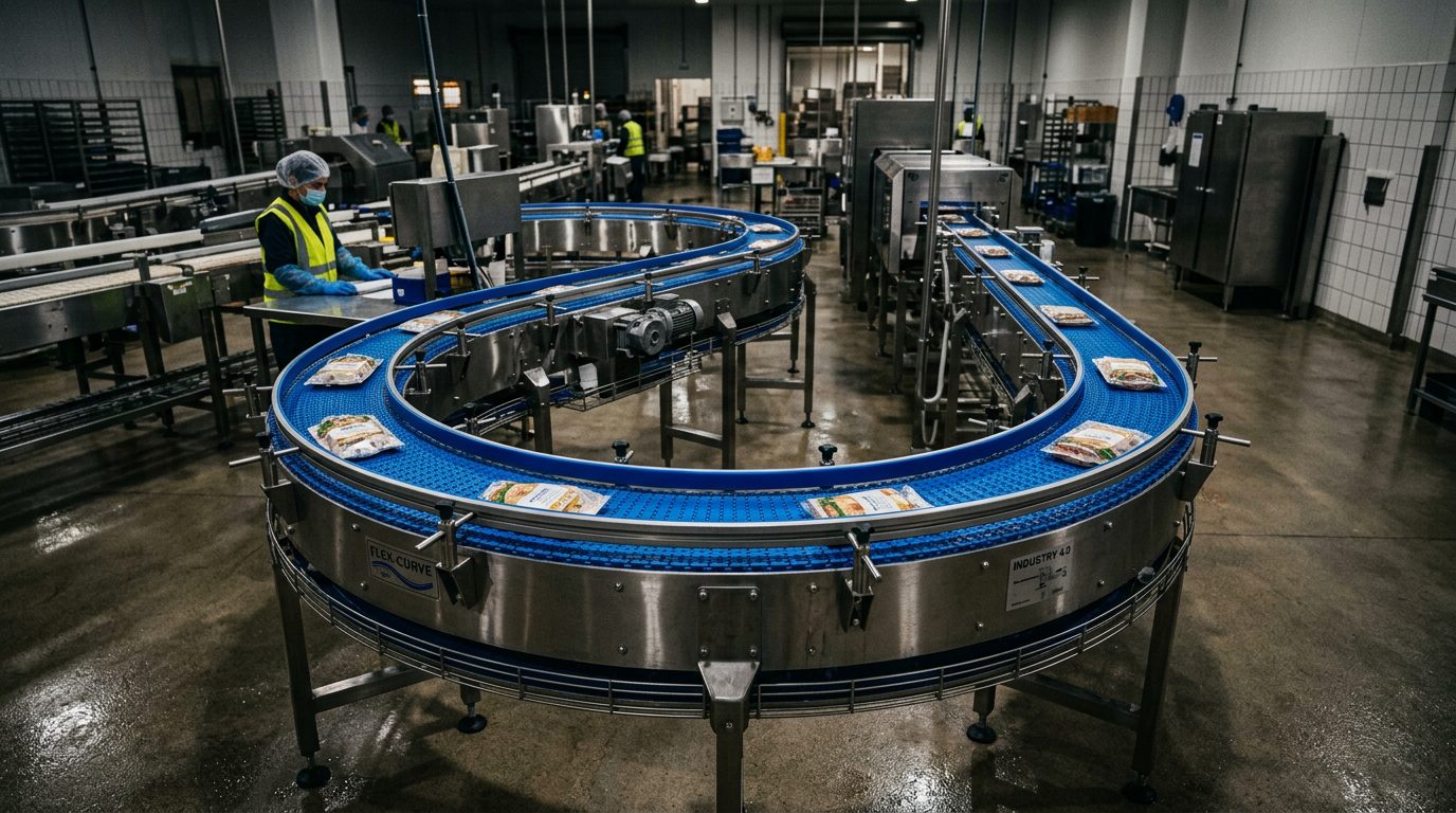 Modular Curve Conveyors for Tight-Radius Layouts: Engineering Guide