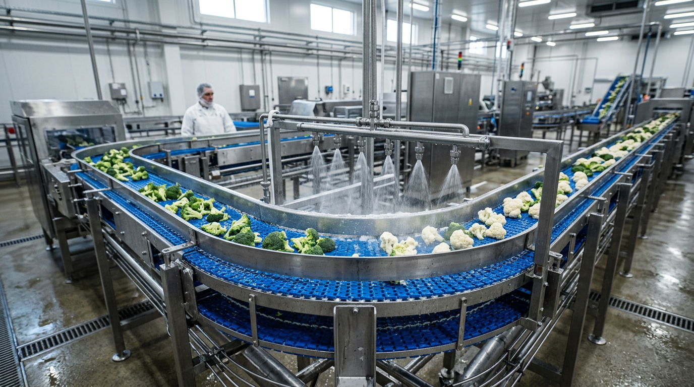 Modular Plastic Belt Conveyors in High-Care Food Production
