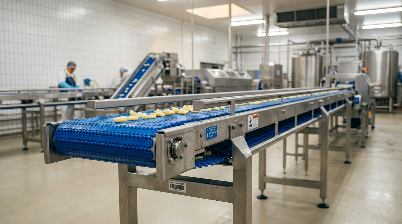 Engineering Modular Plastic Belt Conveyors for High-Care Food Production