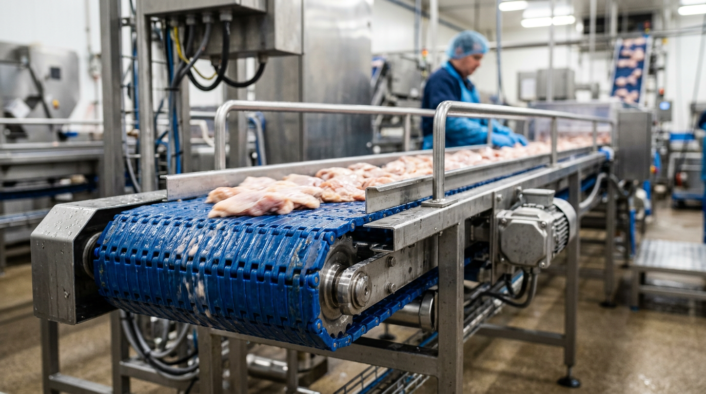 Modular Plastic Belt Conveyors in High-Care Food Production: A Design Guide