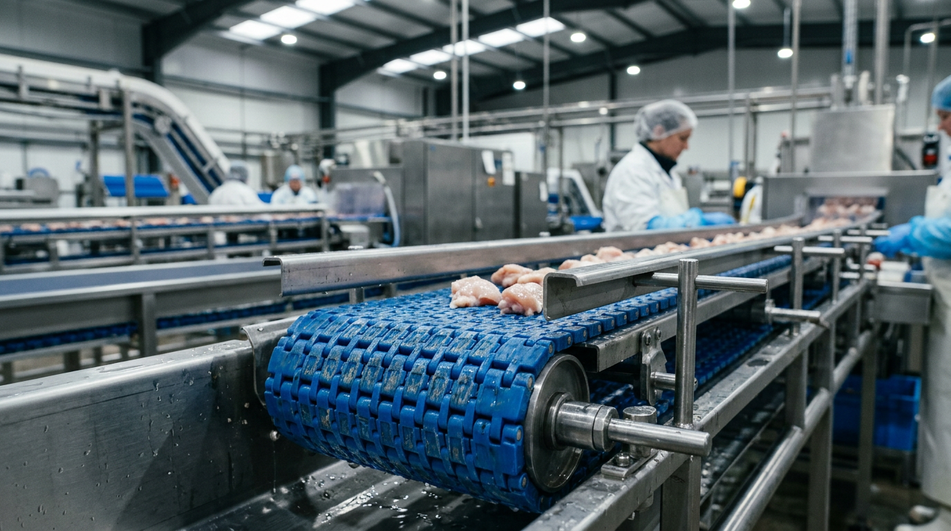 Optimizing Modular Plastic Belt Conveyors for High-Care Food Production