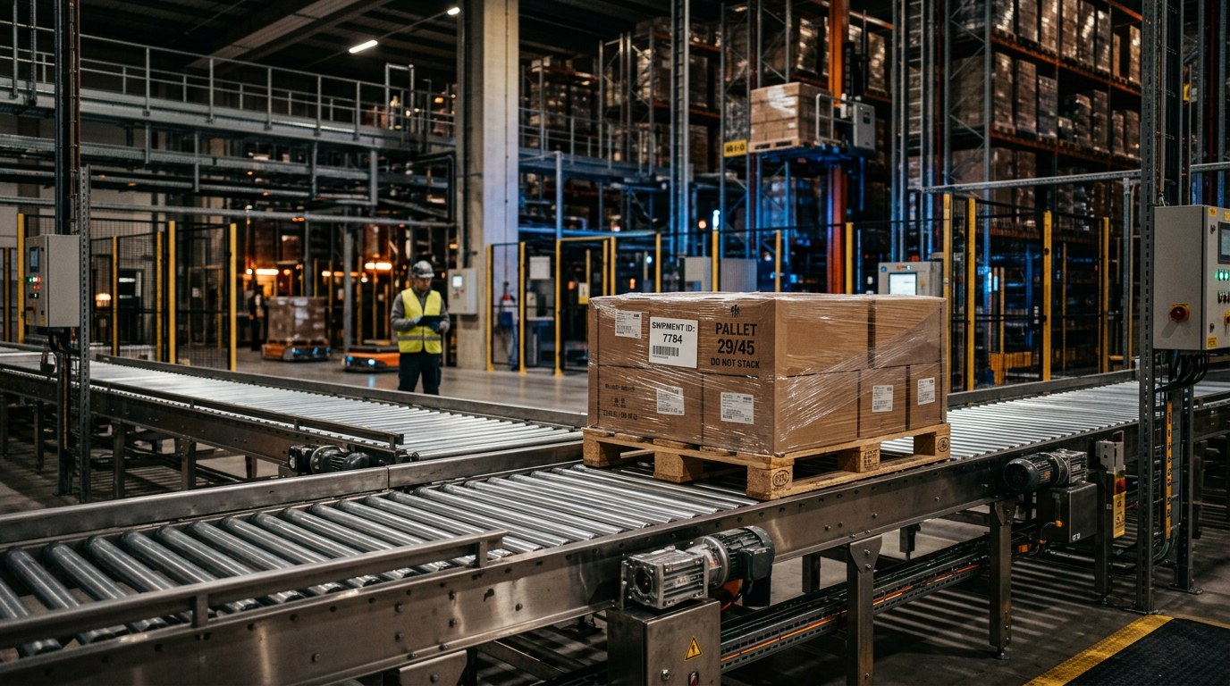 Advanced Pallet Handling Conveyors for End-of-Line Automation