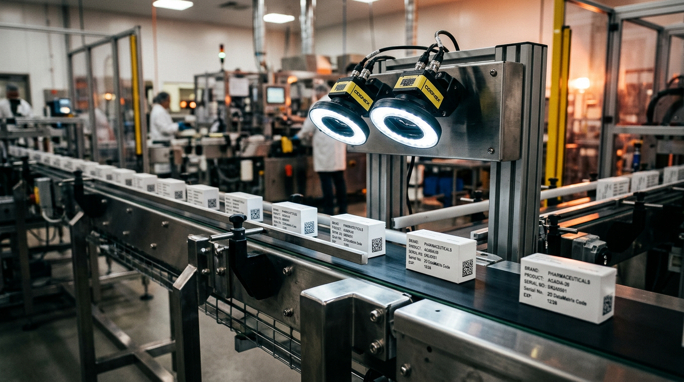 Optimizing Pharmaceutical Track-and-Trace Conveyor Line Layouts