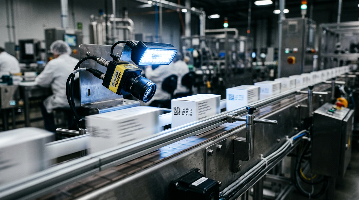 Optimizing Pharmaceutical Track-and-Trace Conveyor Line Layouts