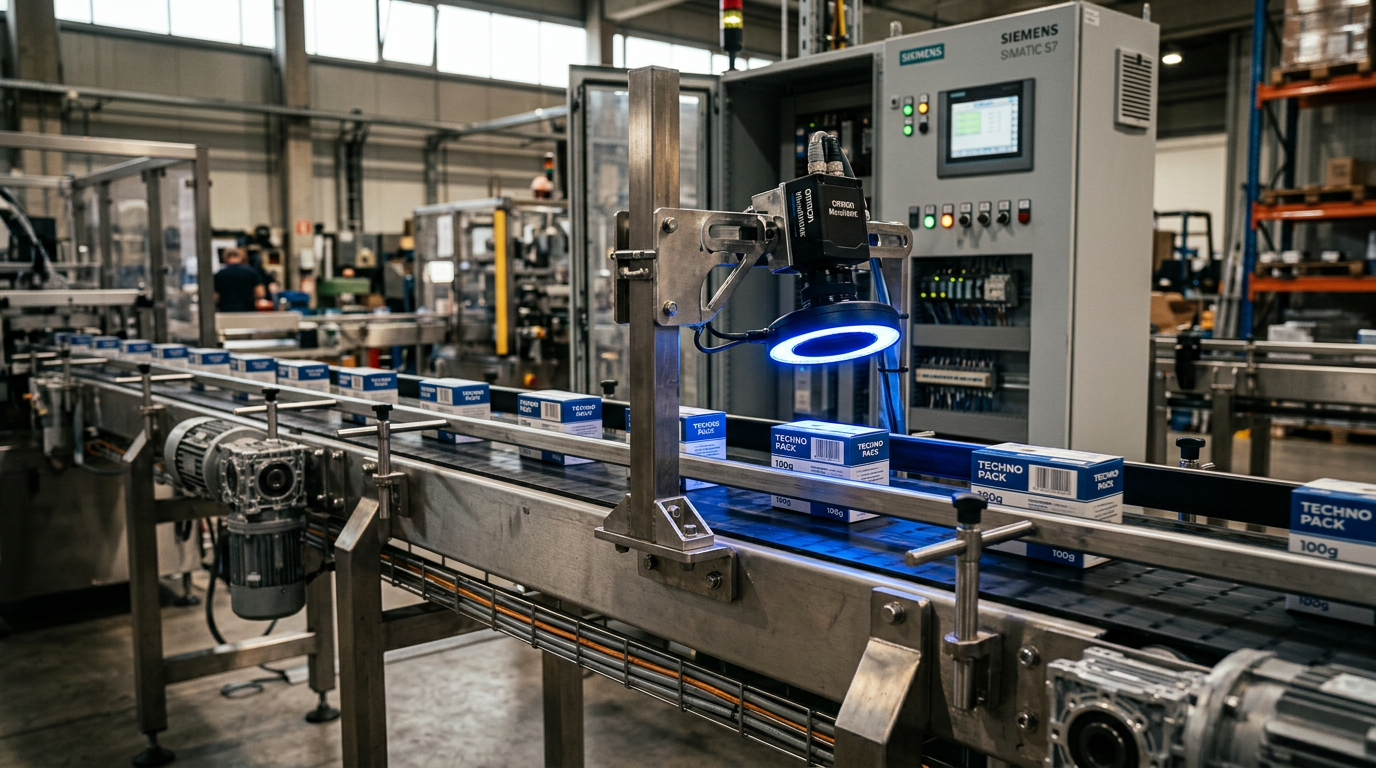 High-Speed PLC and Machine Vision Integration on Packaging Conveyor Lines