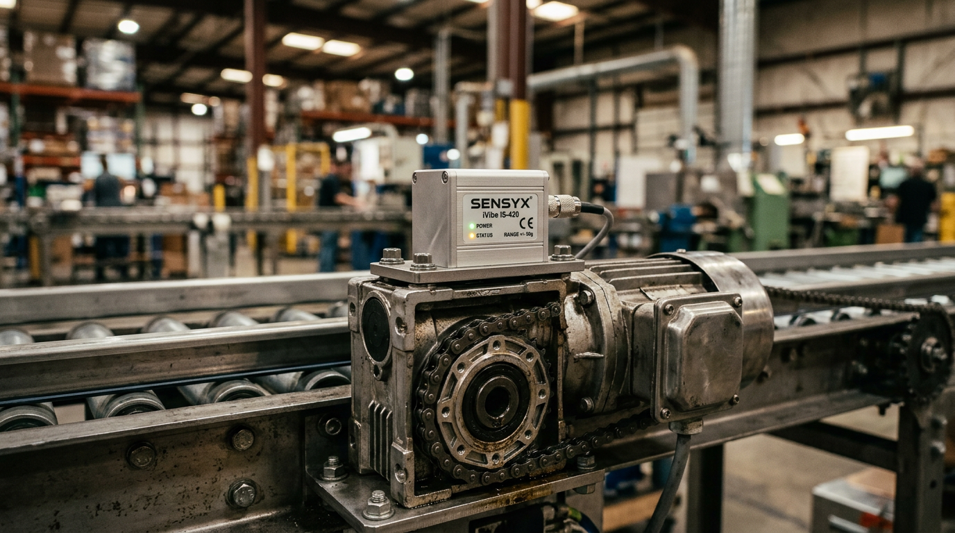 Predictive Maintenance with Vibration Sensors on Conveyor Drives