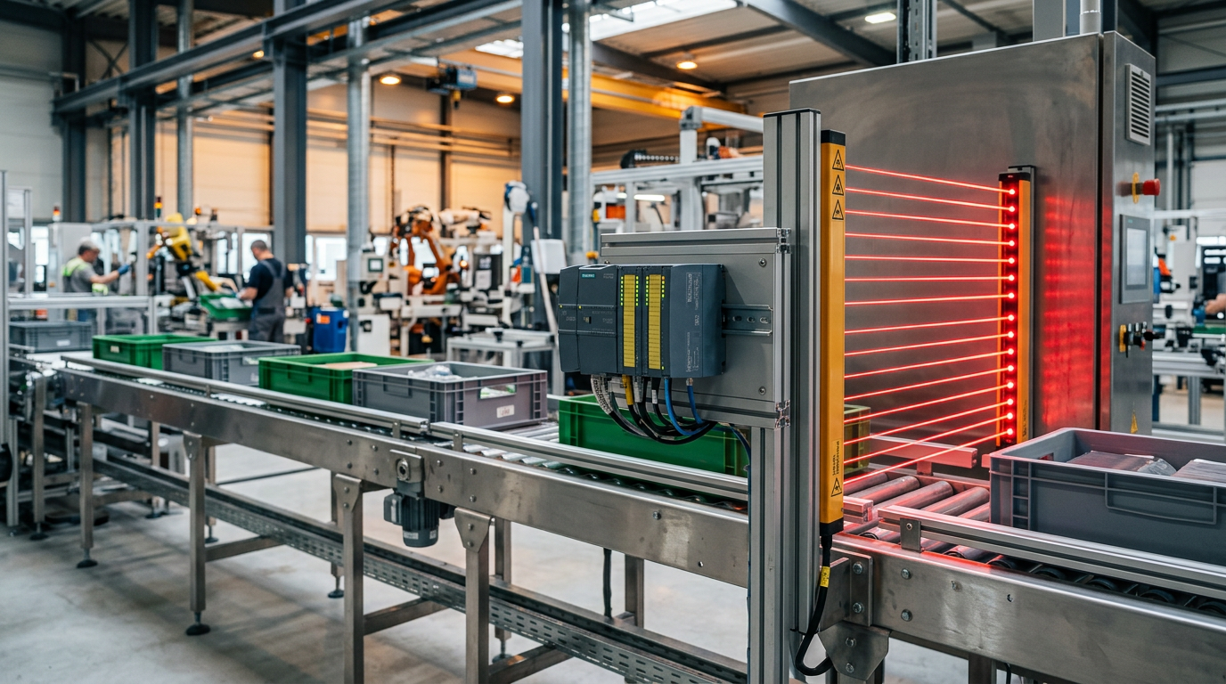 Advanced Safety Systems: Integrating PLCs and Light Curtains on Conveyors