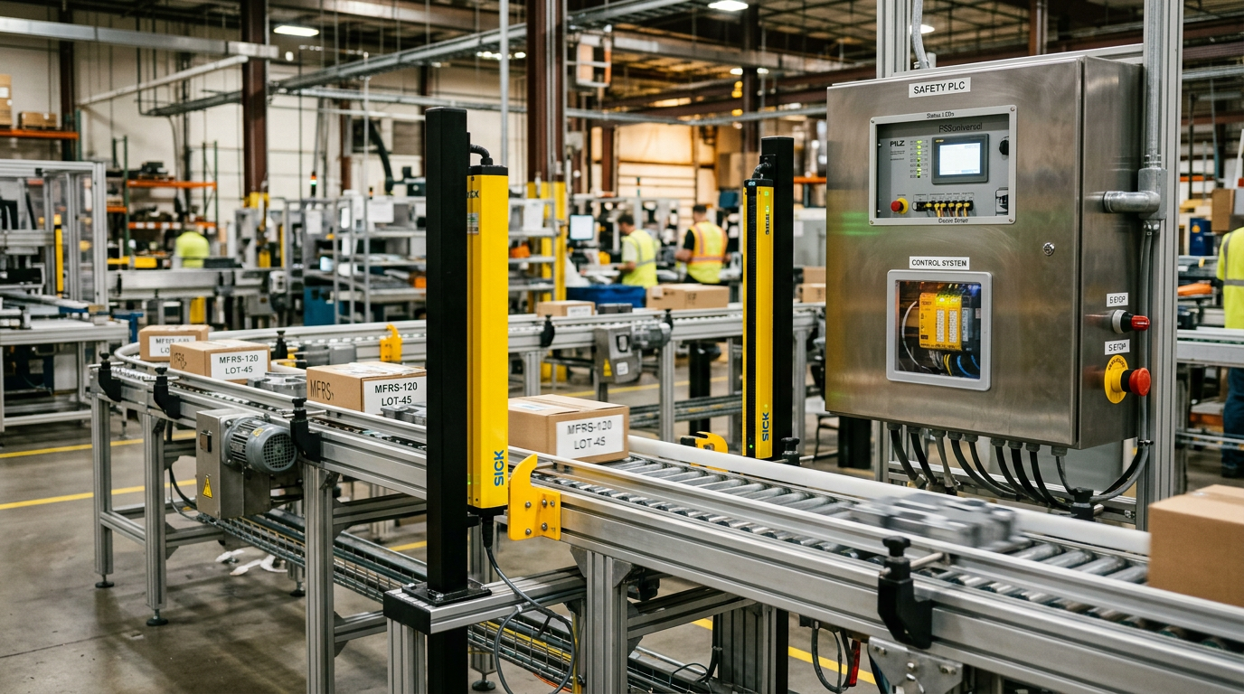 Optimizing Safety PLCs and Light Curtains for SIL-Rated Conveyor Lines