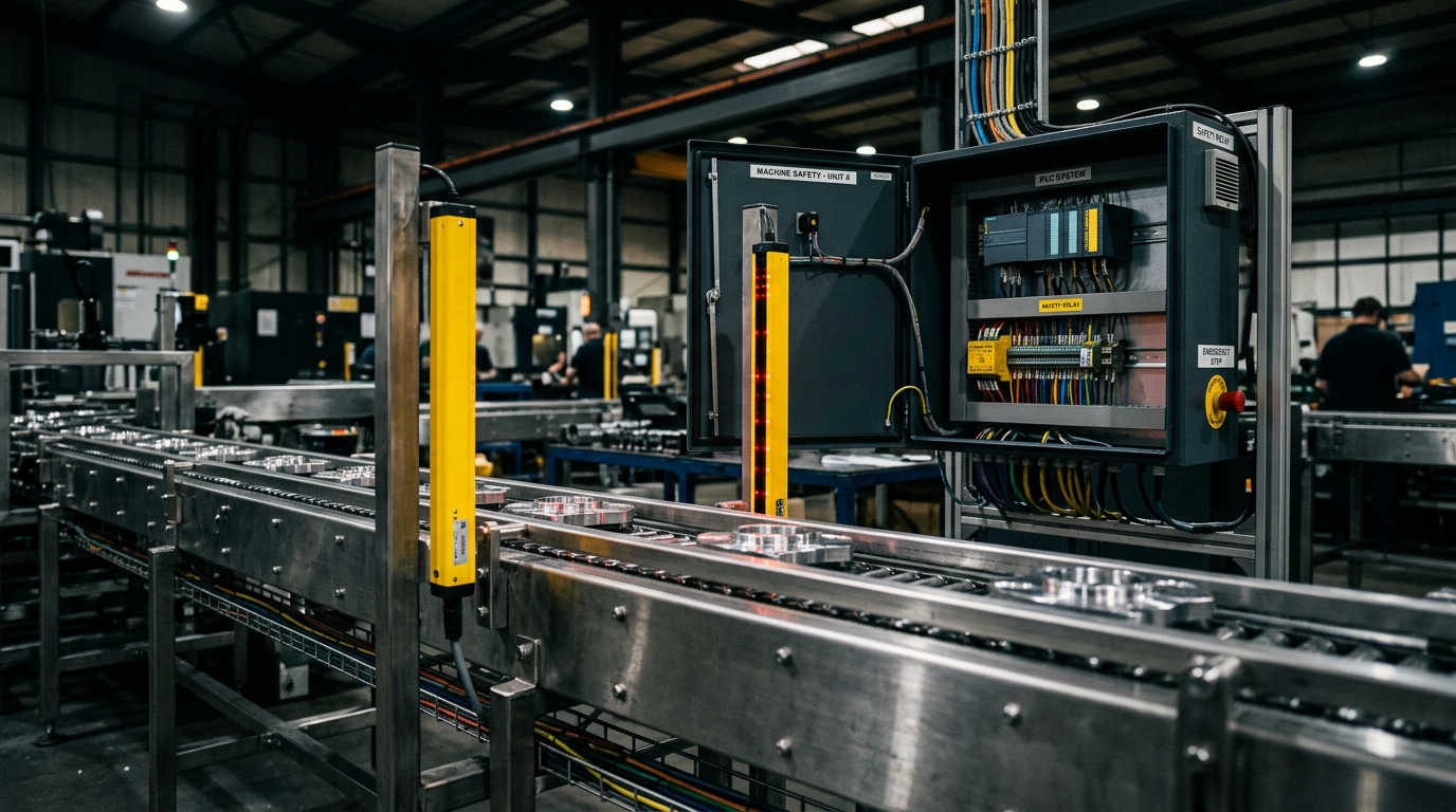 Implementing Safety PLCs, Light Curtains, and SIL Ratings on Conveyors