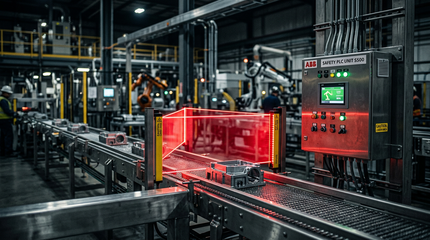 Safety PLCs, Light Curtains, and SIL Ratings on Conveyor Lines
