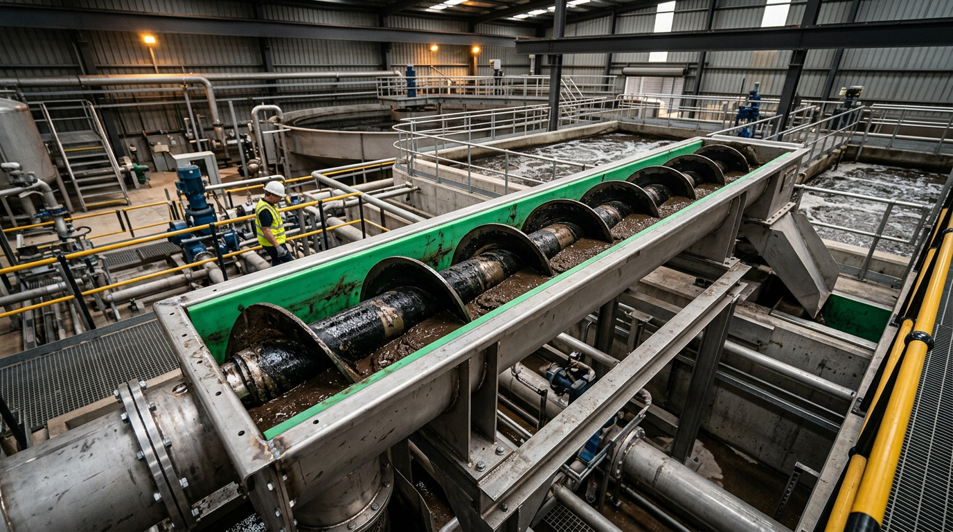 Optimizing Shaftless Screw Conveyors for Sludge and Biomass Handling