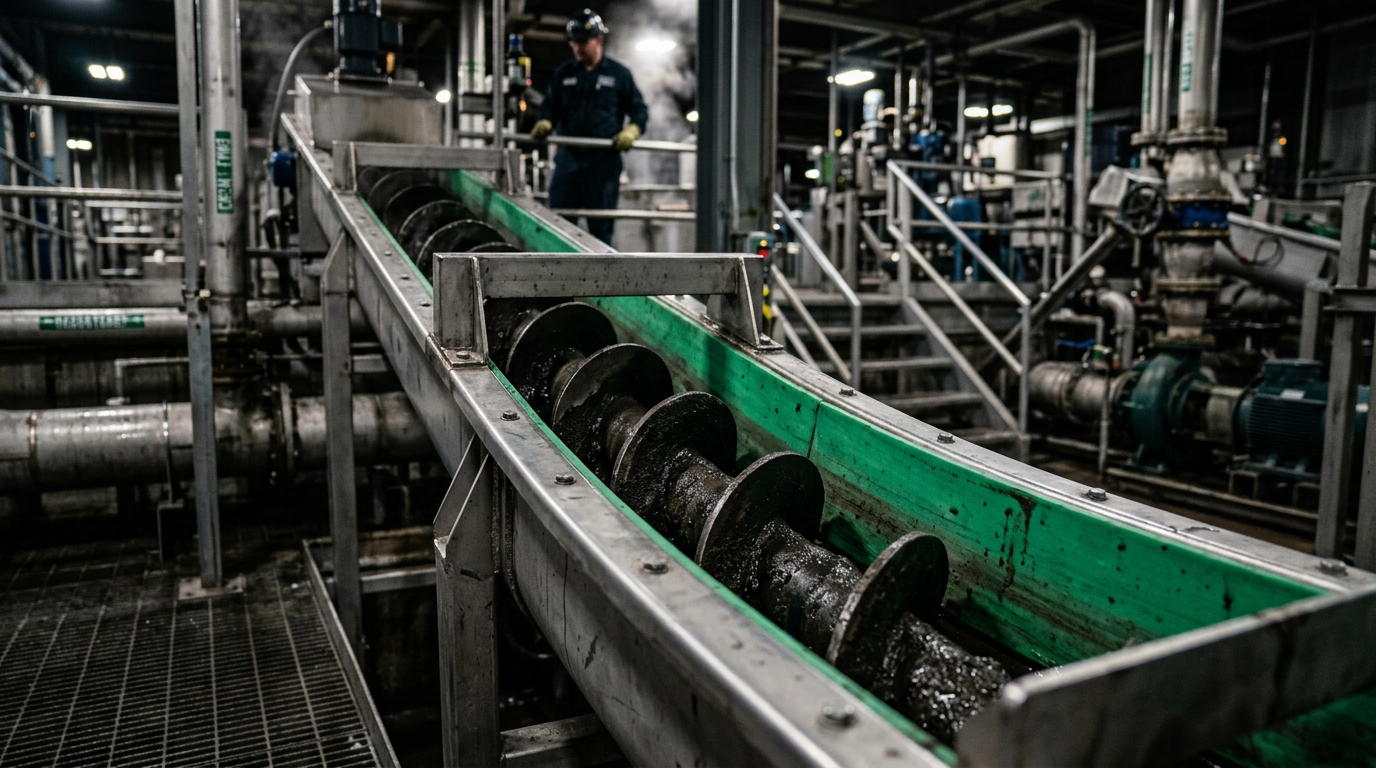 Optimizing Shaftless Screw Conveyors for Sludge and Biomass Handling
