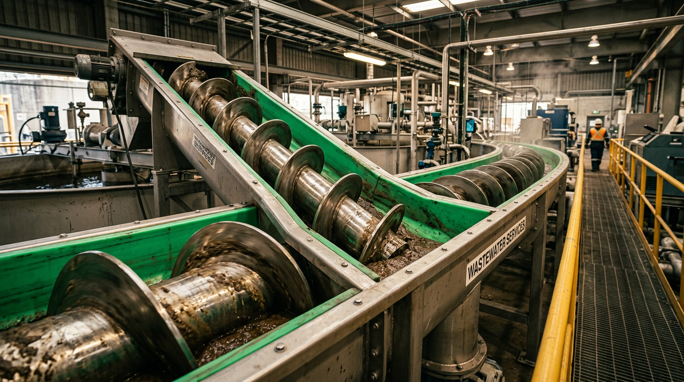 Optimizing Shaftless Screw Conveyors for Sludge and Biomass Handling