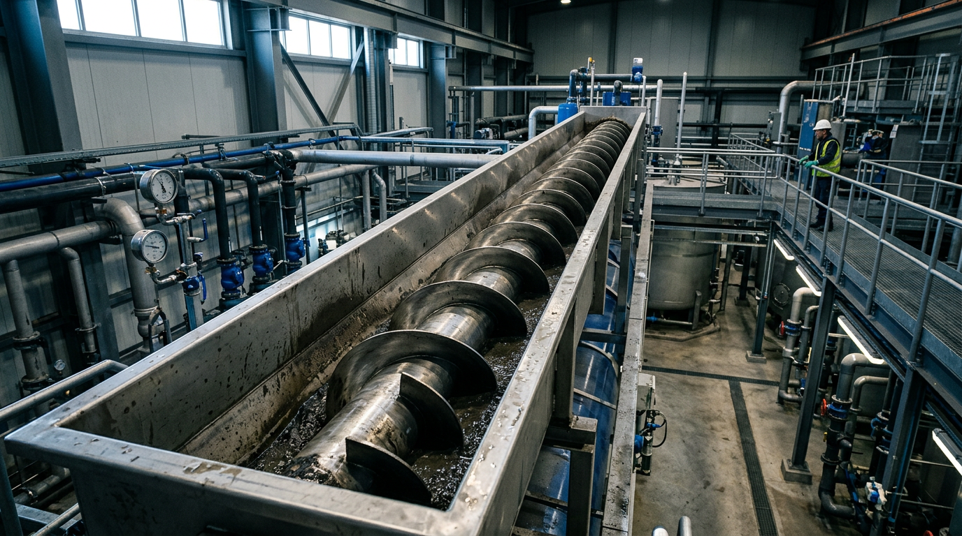 Engineering Excellence in Shaftless Screw Conveyors for Sludge Handling