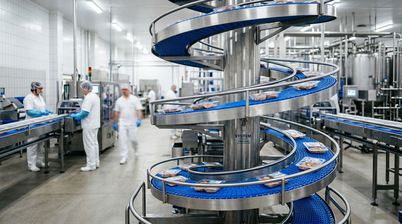 Maximizing Efficiency with Spiral Modular Conveyors for Vertical Accumulation