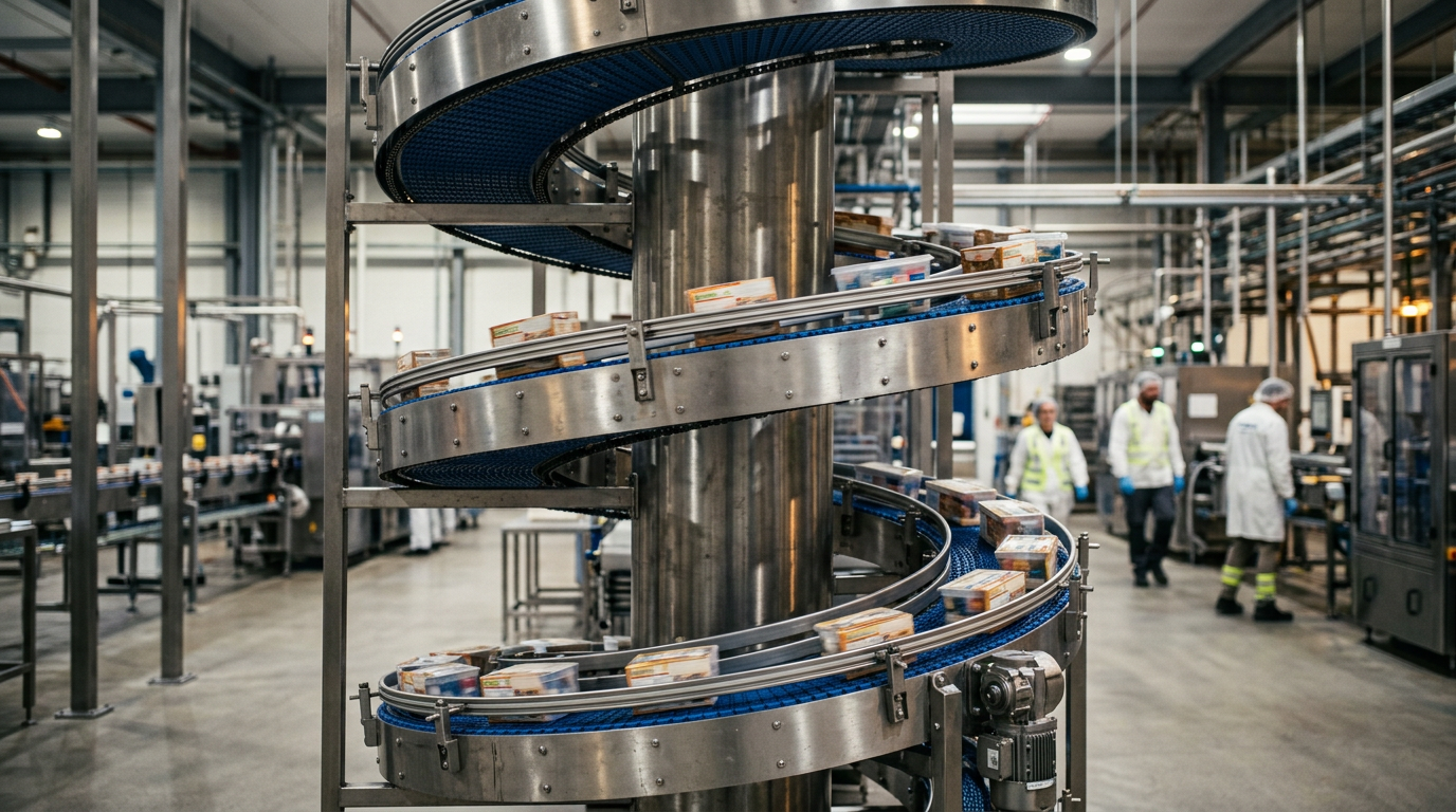 Spiral Modular Conveyors for Vertical Accumulation: A Design Guide