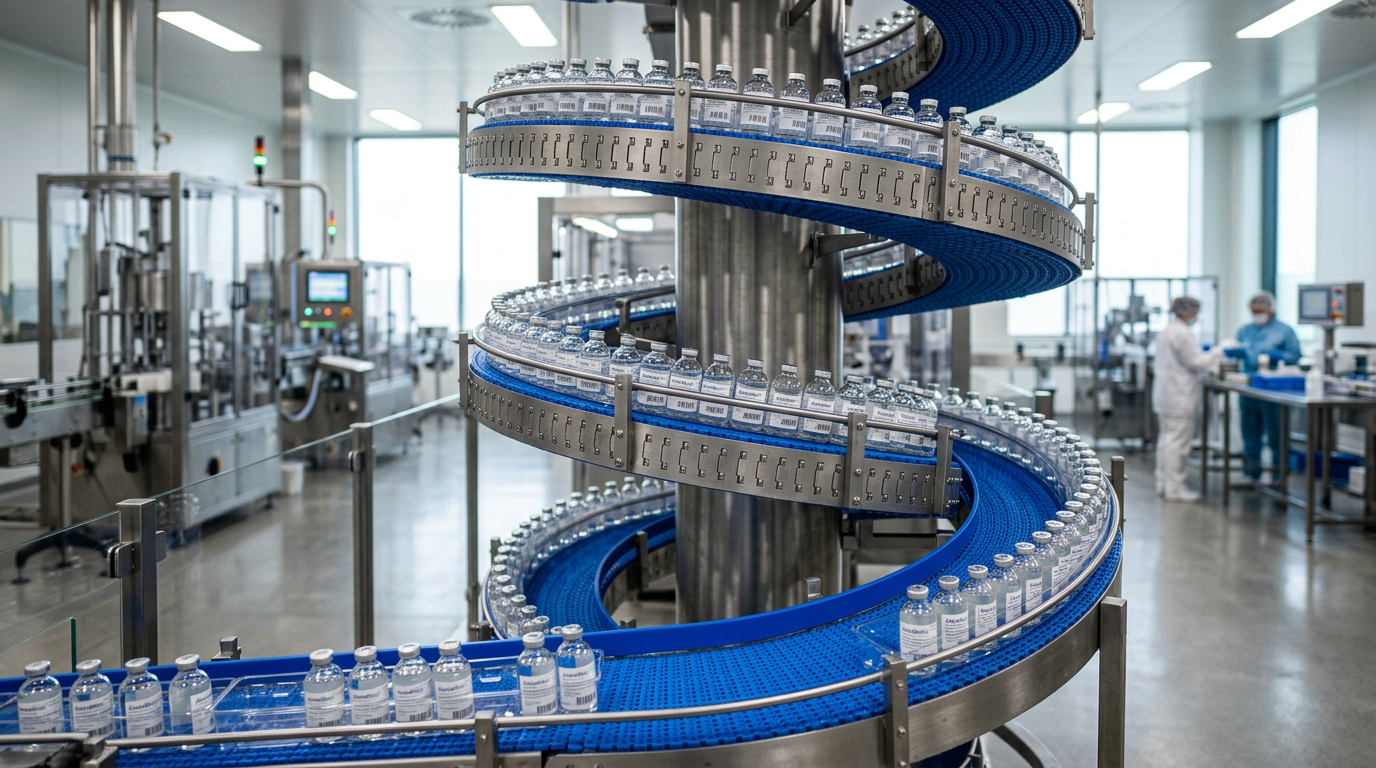 Maximizing Floor Space: Spiral Modular Conveyors for Vertical Accumulation
