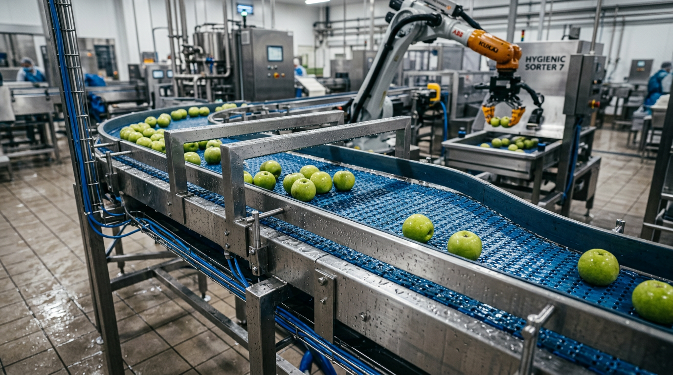 Technical Guide: Stainless Steel Modular Belts for Hygienic Wash-Downs