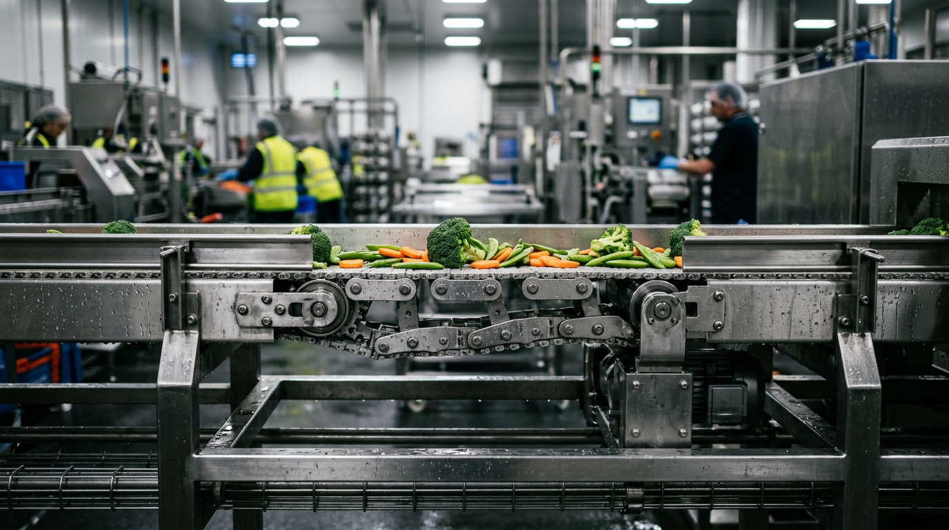 Engineering Stainless Steel Modular Belts for Hygienic Wash-down Environments
