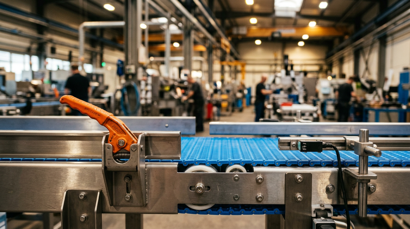 Maximizing OEE with Tool-Less Belt Change Designs in Modular Conveyors