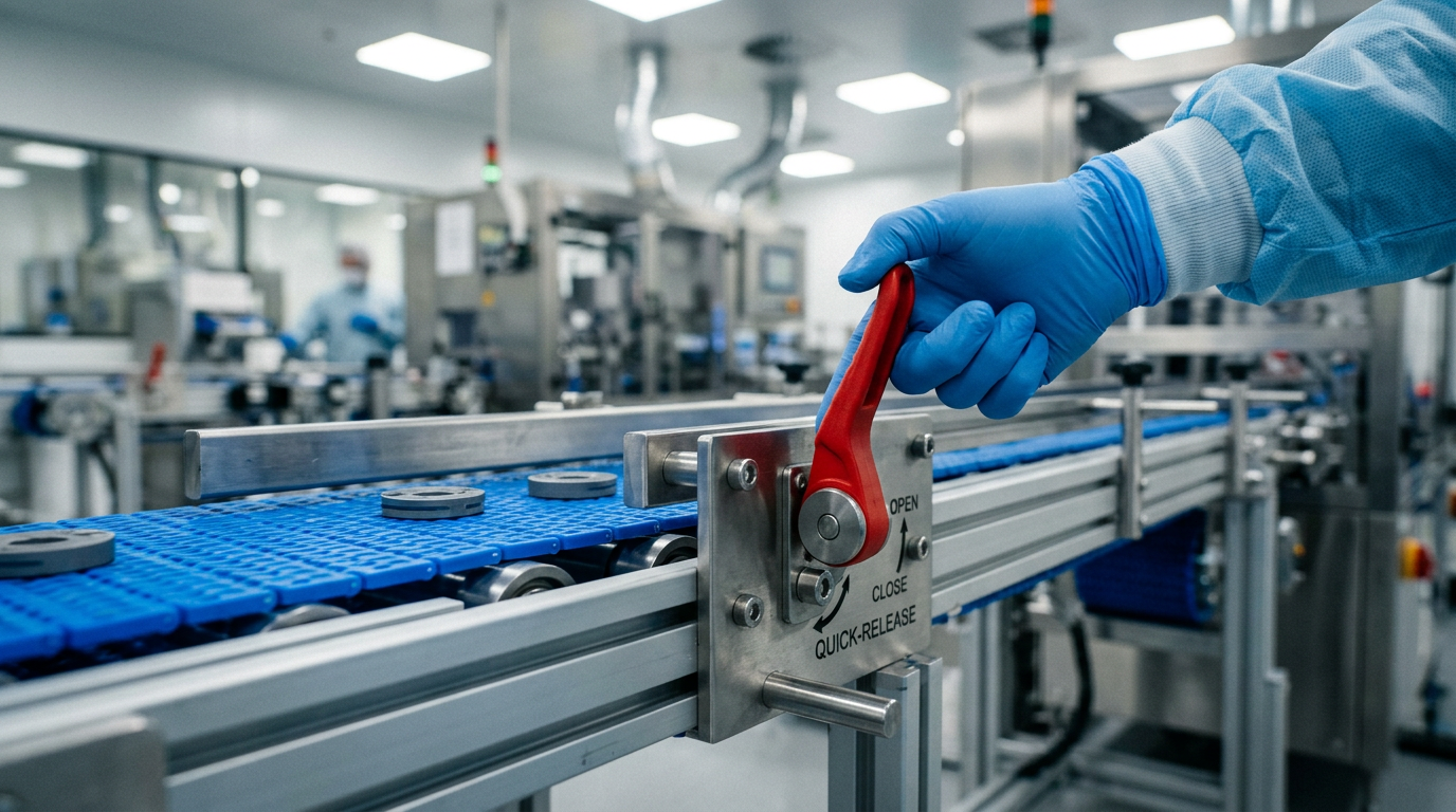 Tool-less Belt Change Designs that Boost OEE on Modular Conveyors