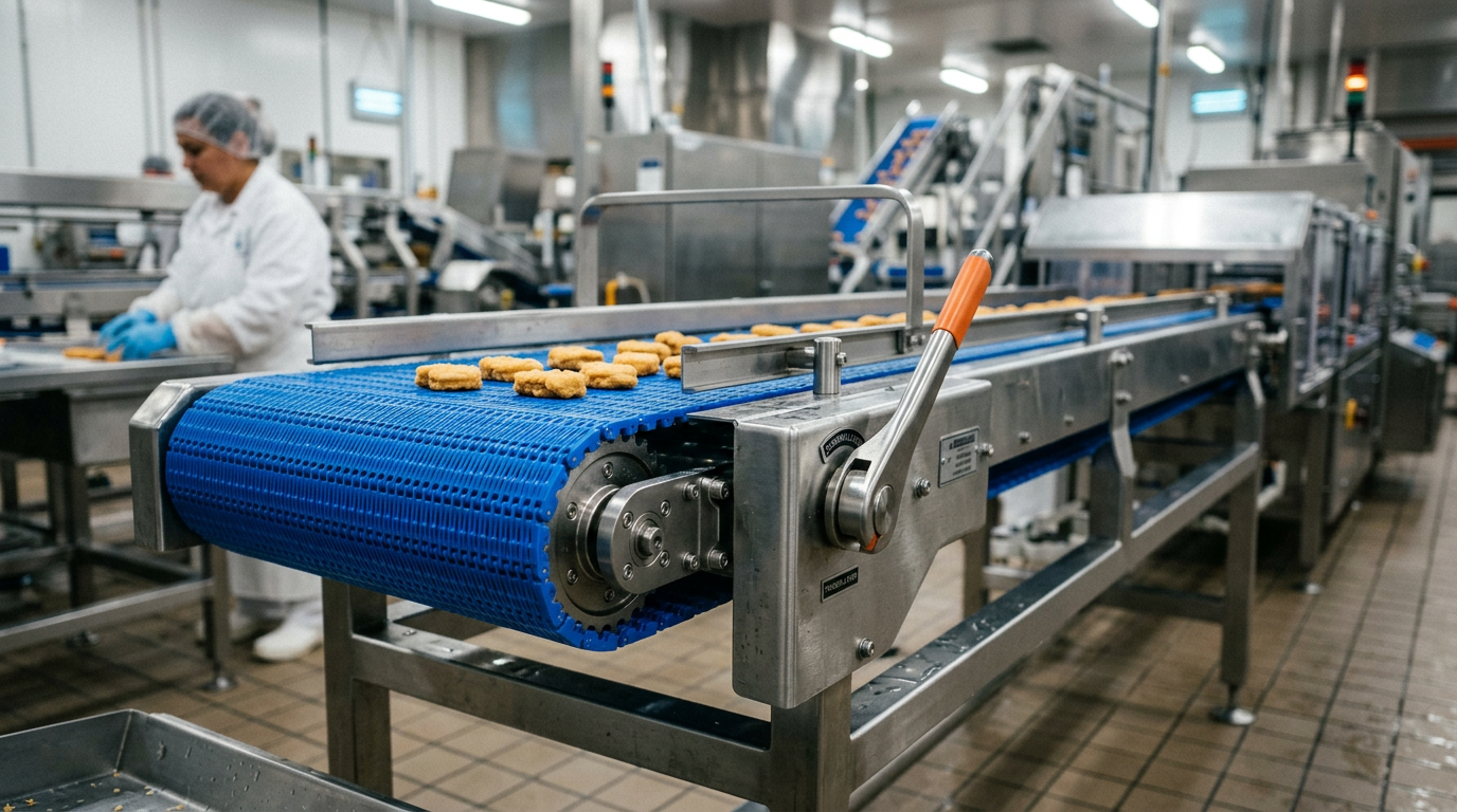 Tool-less Belt Change Designs that Boost OEE on Modular Conveyors