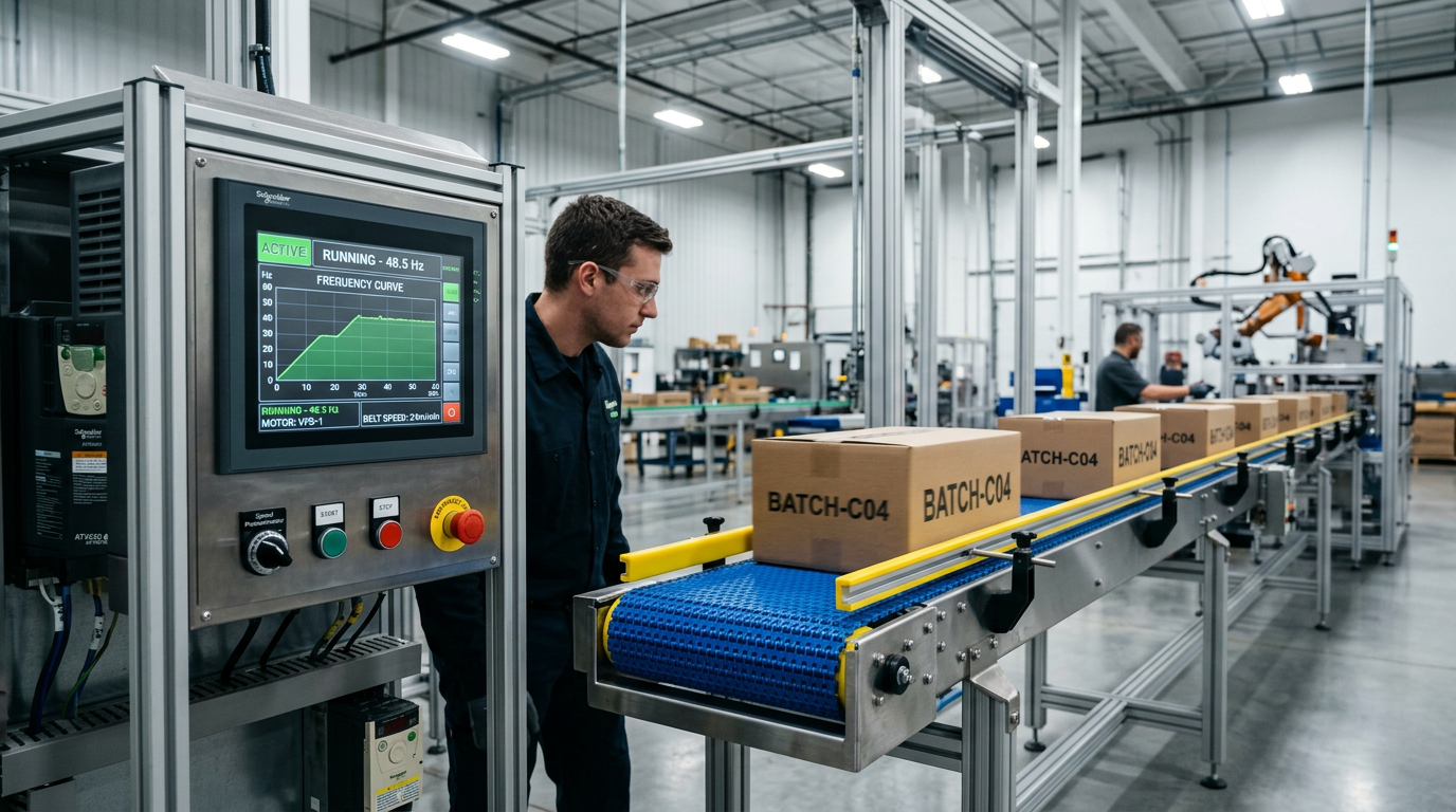 VFD Tuning and Soft-Start Strategies for Modular Conveyors