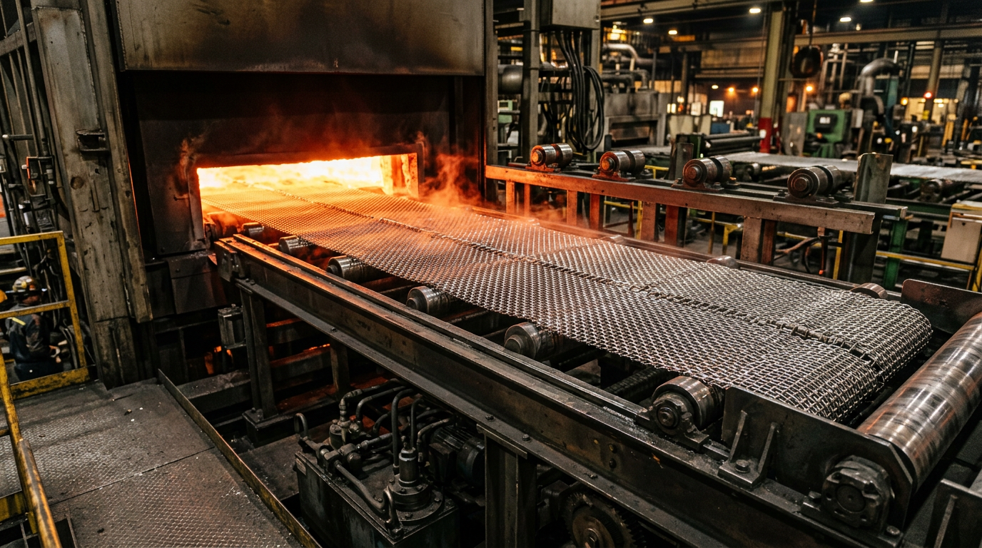 Engineering Guide: Wire Mesh Belts in Heat Treatment Lines