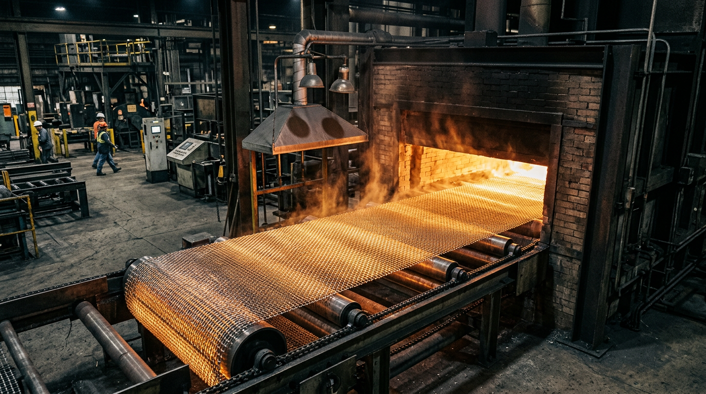 Mastering Wire Mesh Belts in Heat Treatment and Oven Lines