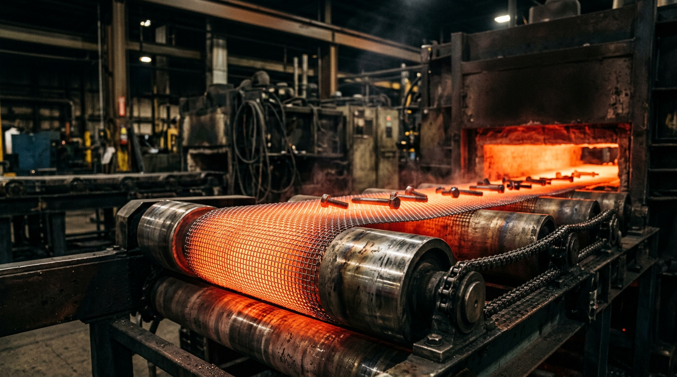 Engineering Wire Mesh Belts for Heat Treatment and Oven Lines