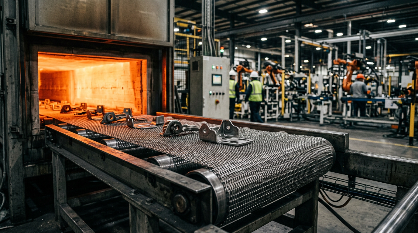 Engineering Wire Mesh Belts for Heat Treatment and Oven Lines